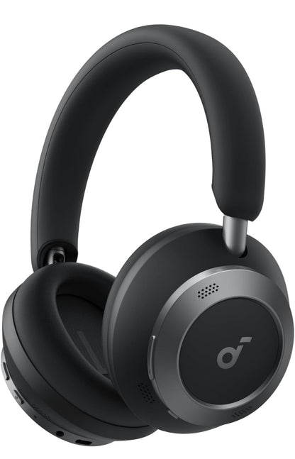 Soundcore Space One Pro, FlexiCurve Over-Ear Headphone, Adaptive Active Noise Cancelling Headphones Driven by 6 Mics, 60H Lossless Audio, Ultra-Fast Charging, Hi-Res Wireless, Comfortable Fit