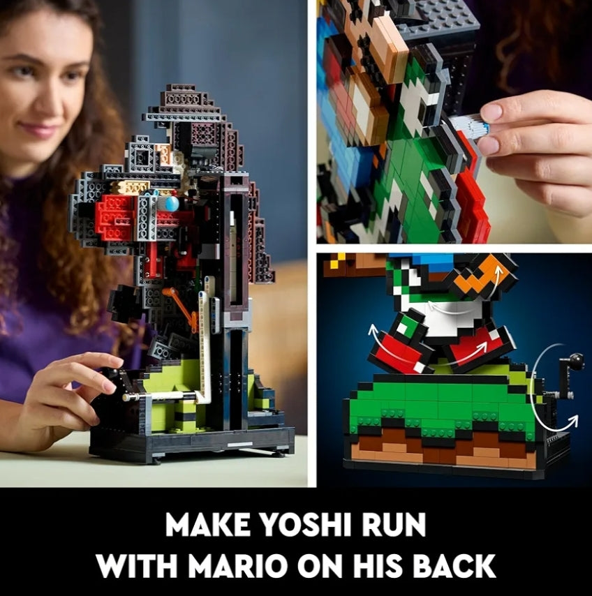 LEGO Super Mario World: Mario & Yoshi Boustelstel DIY Handwerk vir Aanhangers van Nintendo Speletjies