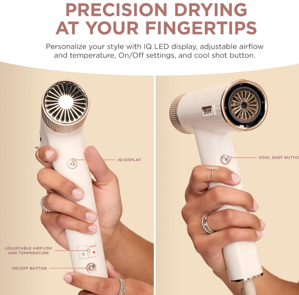 Shark SpeedStyle Essential High-Velocity Dryer with Concentrator, Lightweight Silk