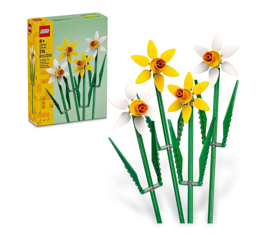 LEGO Daffodils Building Toy - Artificial Daffodil for Decor and Display