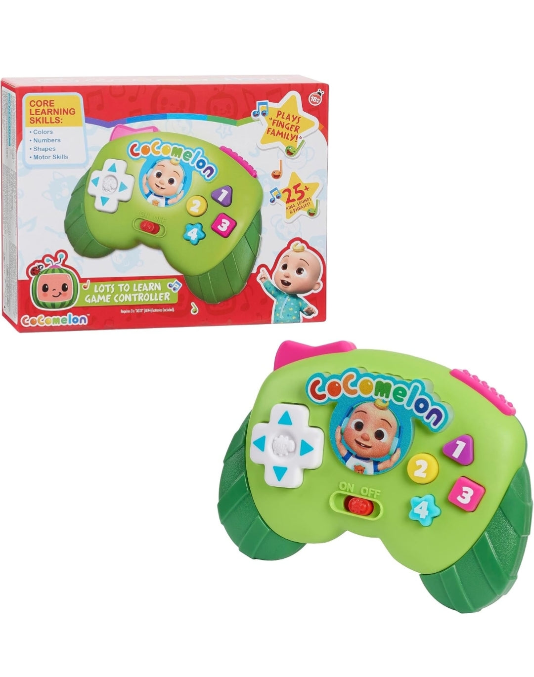 CoComelon Lots to Learn Game Controller, Preschool Learning and Education, Kids Toys for Ages 18 Month by Just Play