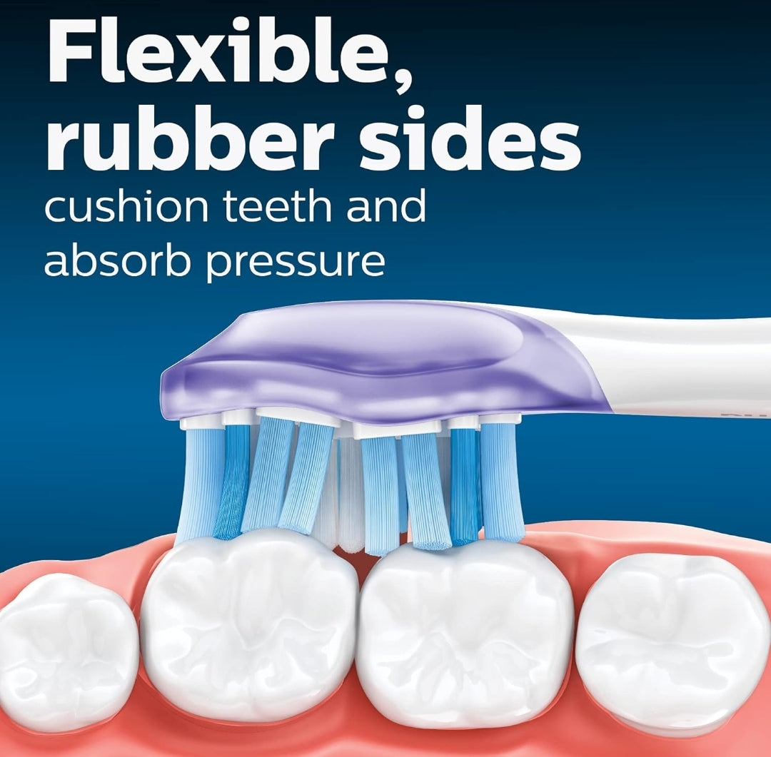 Philips Sonicare Oorspronklike G3 Premium Tandvleissorg Vervangende Tandeborselkoppe, 4 Borselkoppe (Wit) HX9054/65