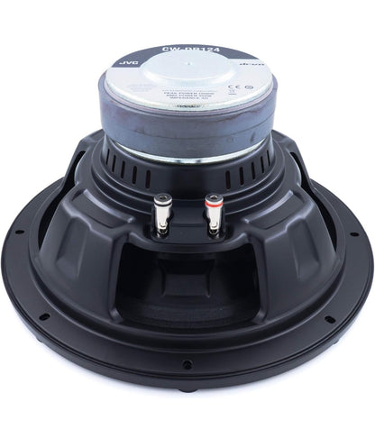 JVC CW-DR124 DRVN 12" 4-ohm 350 Watt Motorklank-subwoofer - Enkel (Swart)