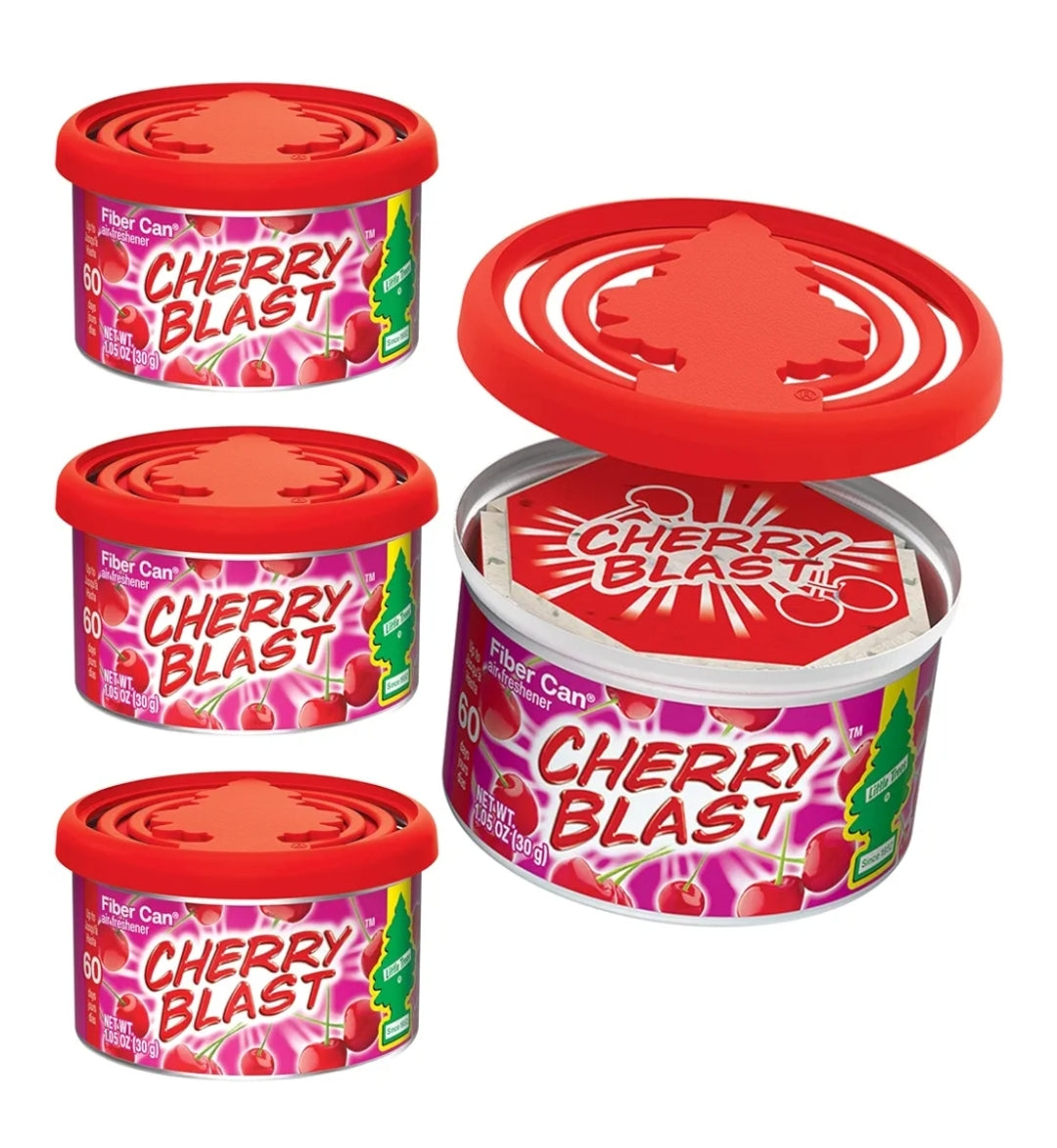 LITTLE TREES Motorlugverfrisser Veselblik Geur – Cherry Blast (4) Lugverfrissers