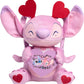 Just Play Disney Stitch Valentine Large 10-inch Plush Angel Stuffed Animal, Soft Material, Pink, Kids Toys for Ages 2 Up