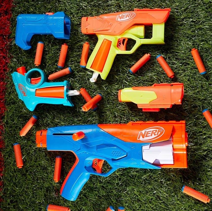 Nerf N Series Gear Up Pack - 3X Blasters, 18 Nerf N1 Darts - Outdoor Games (Ages 8+)