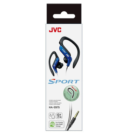 JVC, HA-EB75-AN-U Verstelbare Sportknipoorfone (Blou)