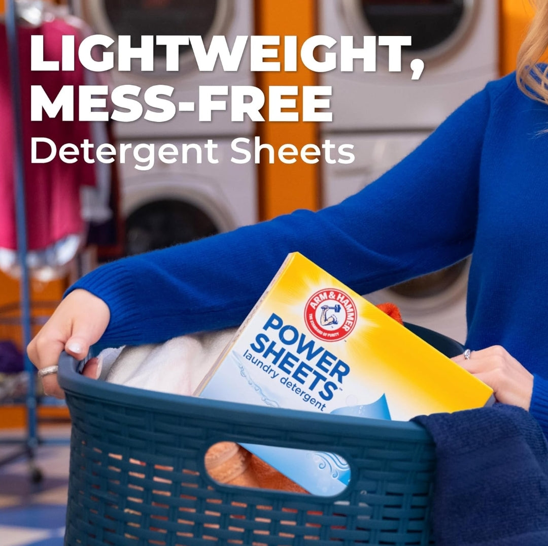ARM & HAMMER Power Sheets Laundry Detergent - Fresh Breeze Scent - 35CT