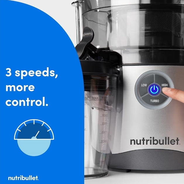 NutriBullet Juicer Pro Sentrifugale Versapper Masjien vir Vrugte, Groente - 798 Milliliter/1.5 Liter, 1000 Watt