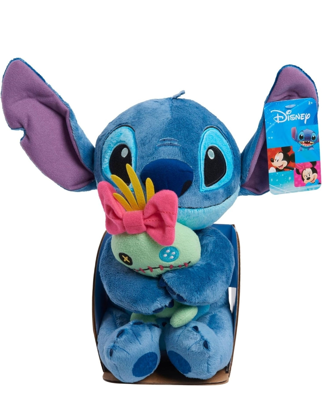 Disney Classics Lil Friends Stitch and Scrump Plush Stuffed Animal, Kids Toys for Ages 2 Up by Just Play