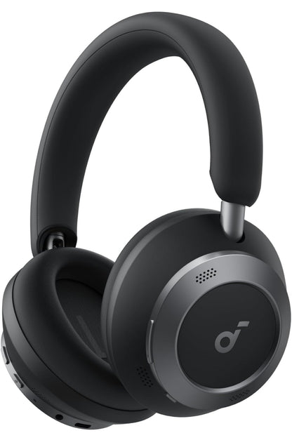 Soundcore Space One Pro, FlexiCurve Over-Ear Headphone, Adaptive Active Noise Cancelling Headphones Driven by 6 Mics, 60H Lossless Audio, Ultra-Fast Charging, Hi-Res Wireless, Comfortable Fit