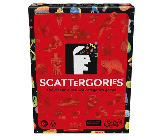 Hasbro Gaming Scattergories Classic Board Game, Party Game for Adults and Teens Ages 13 and up - 2+ Players
