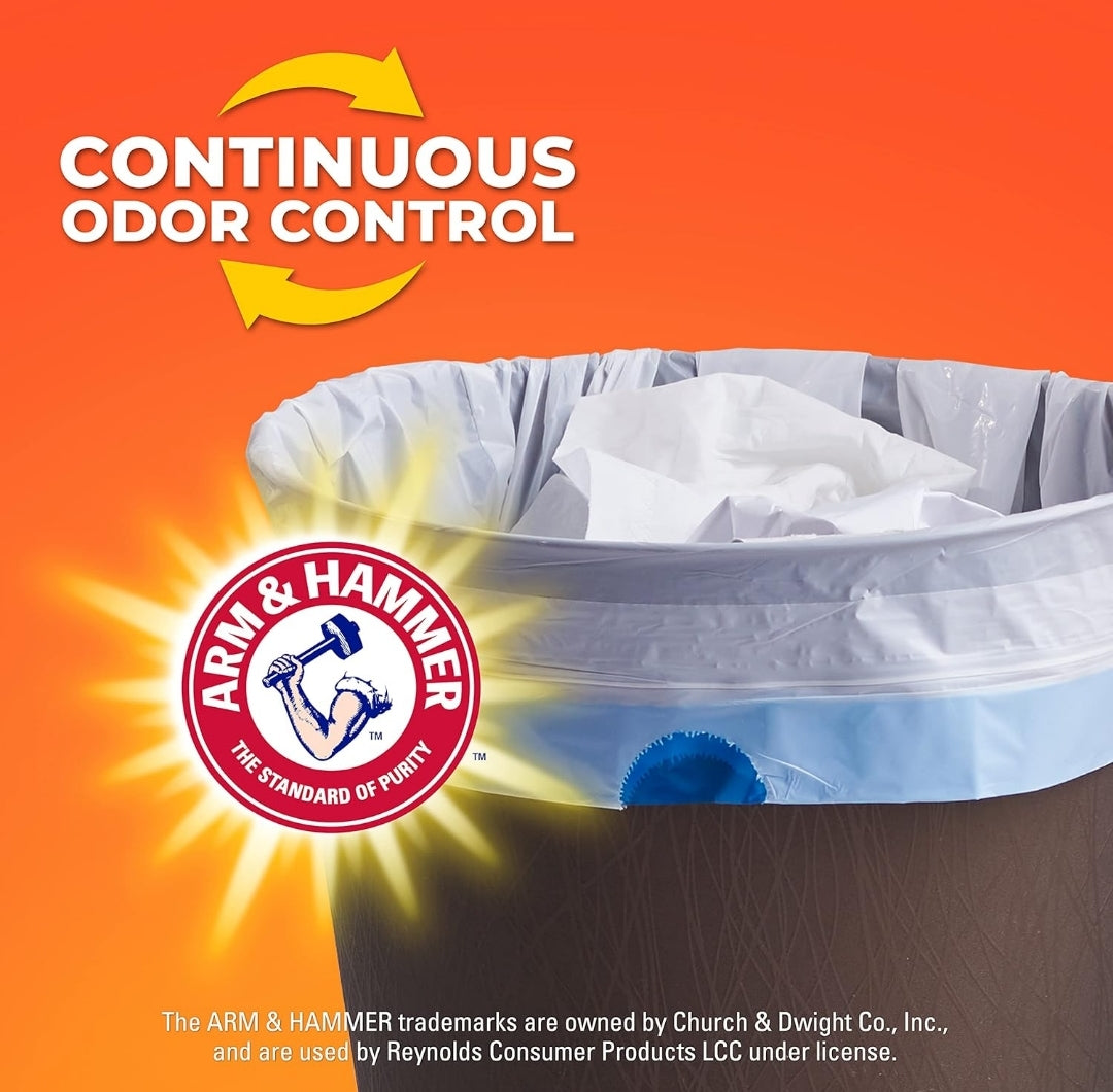 Hefty Small Trash Bags, Ocean Water Scent - 4 Gallon (34 CT)