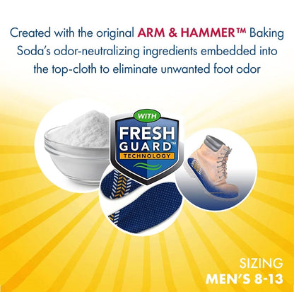 Arm & Hammer Memory Foam Work Insoles for Men and Women, Pair of Anti-Fatigue w/ Arch Support - (1 Pack)
