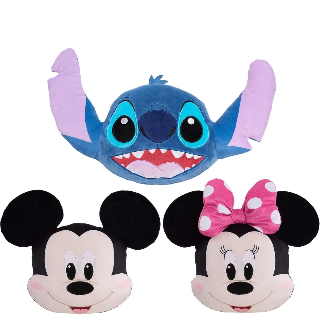 Disney Classics Character Heads, Mickey Mouse 13" Plushie, Soft Pillow Buddy Toy for Kids