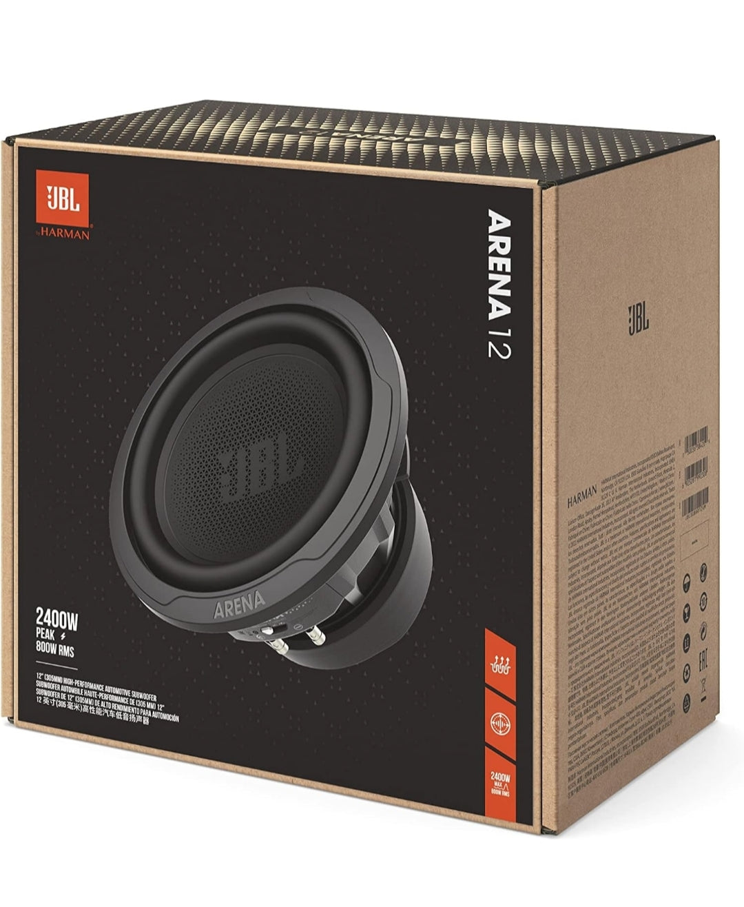 JBL 12” (305mm) High-Performance Automotive Subwoofer - Black