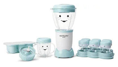 NutriBullet Baby Volledige Kosmaakstelsel (946ml) - Wit/Blou/Deursigtig