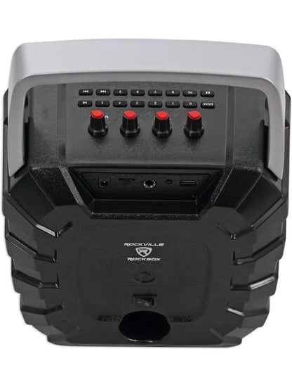 Rockville 6.5" Herlaaibare Oudiovisuele PA Luidspreker+Mikrofoon vir Onderwysers/Toesprake