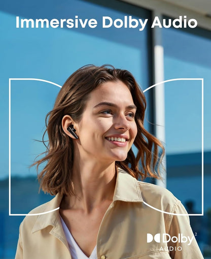 Soundcore Liberty 5 by Anker, Noise-Cancelling Wireless Earbuds, 2x Stronger Voice Reduction, Real-Time Adaptive Noise Cancellation, Fast Charging, Dolby Audio, 6-Mic AI Clear Calls, Long Battery Life
