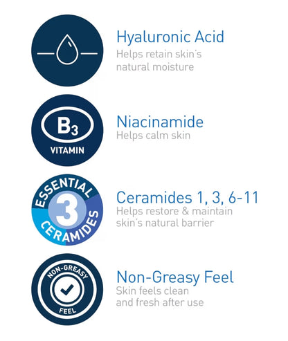CeraVe Hidraterende Tonikum vir Gesig Nie-Alkoholies met Hialuronzuur, Niasienamied en Seramiede vir Sensitiewe Droë Vel, Reukloos (6.8 Fl Oz)