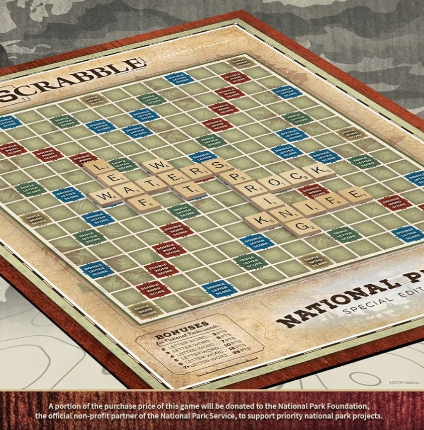 USAOPOLY Scrabble: National Parks | Ages 8+, 2-4 Players - 1 Set