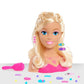 Barbie Fashionistas 8-Inch Styling Head, Blonde, 20 Pieces Include Hair Styling Accessories, Kids Toys for Ages 3 Up by Just Play