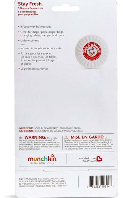 Munchkin Arm and Hammer Nursery Fresheners, Assorted Scents of Lavender or Citrus - 5CT