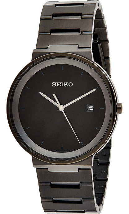 Seiko Mans Essential CONTEMP Swart ION Afwerking - NUUT