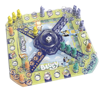 Hasbro Gaming Trouble: Bluey Edition Board Game - Race Bluey, Bingo, Bandit, or Chilli to The Finish