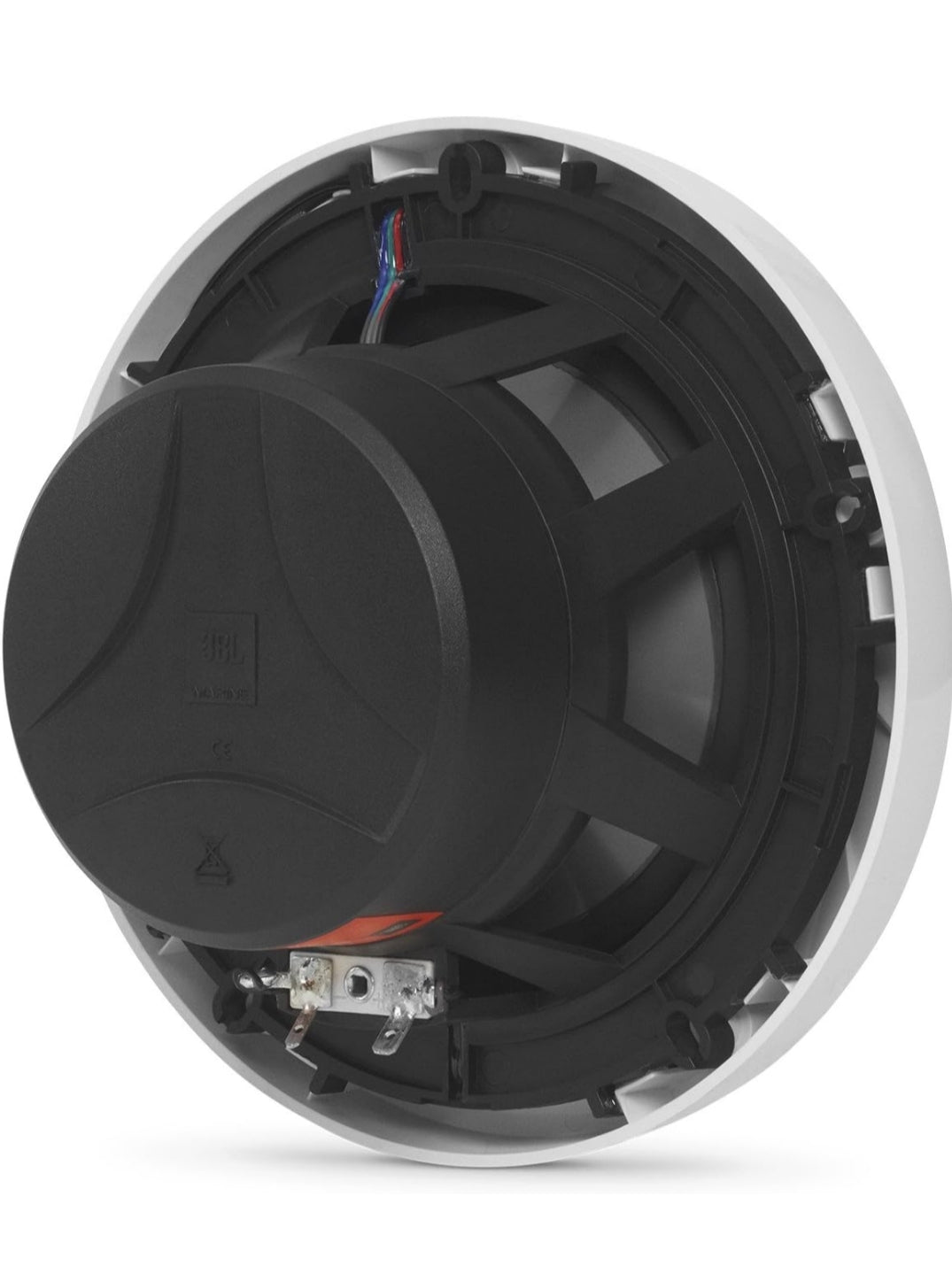 JBL - Marine Series 6-1/2” (160mm) two-way audio multi-element speaker with RGB lighting 75W – White