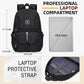 College Backpack, Travel Laptop Backpacks, Large Kids School Bag for Teens Girls Boys Students Bookbag Fit for 15.6 Inch Computer Waterproof Business Work Back Pack for Women Men Daypack Black