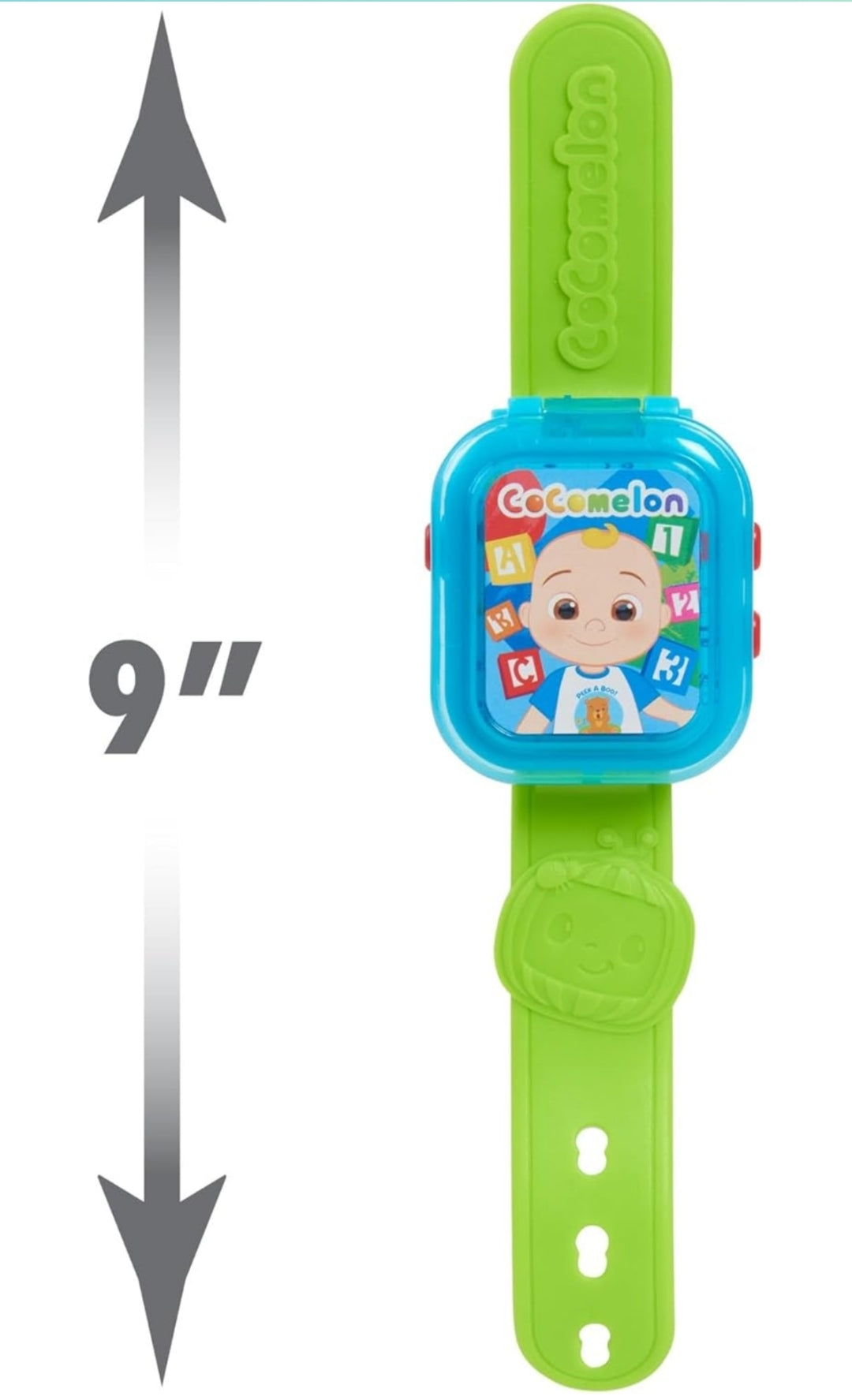CoComelon JJ’s Learning Smart Watch Toy for Kids with 3 Education-Based Games, Alarm Clock, and Stop Watch, Kids Toys for Ages 3 Up by Just Play