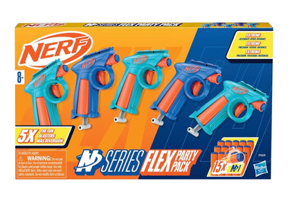 Nerf N Series Party Pack - N Series Flex Blasters, 15 N1 Darts Compatible Only N Series