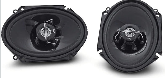 JVC CS-J6820 6" x 8" Motorklankluidspreker met 2-rigting koaksiaal (Swart)