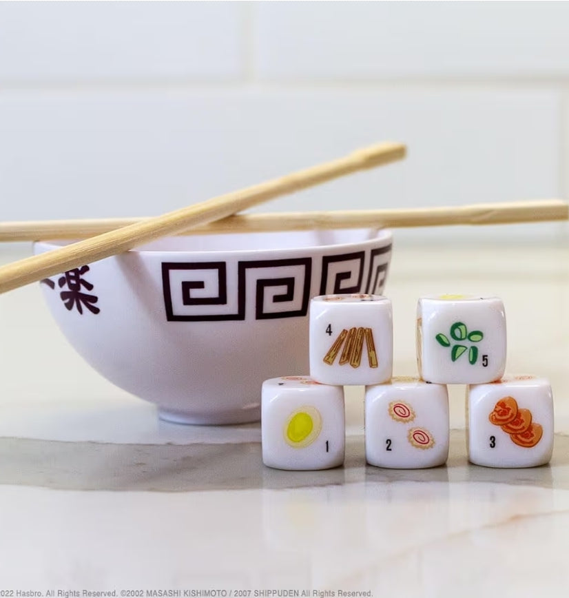 USAOPOLY YAHTZEE: Naruto Shippuden Collectible Ramen Bowl Dice Cup - Classic Family Dice Game Based on Anime Show - Great for Family Game Night