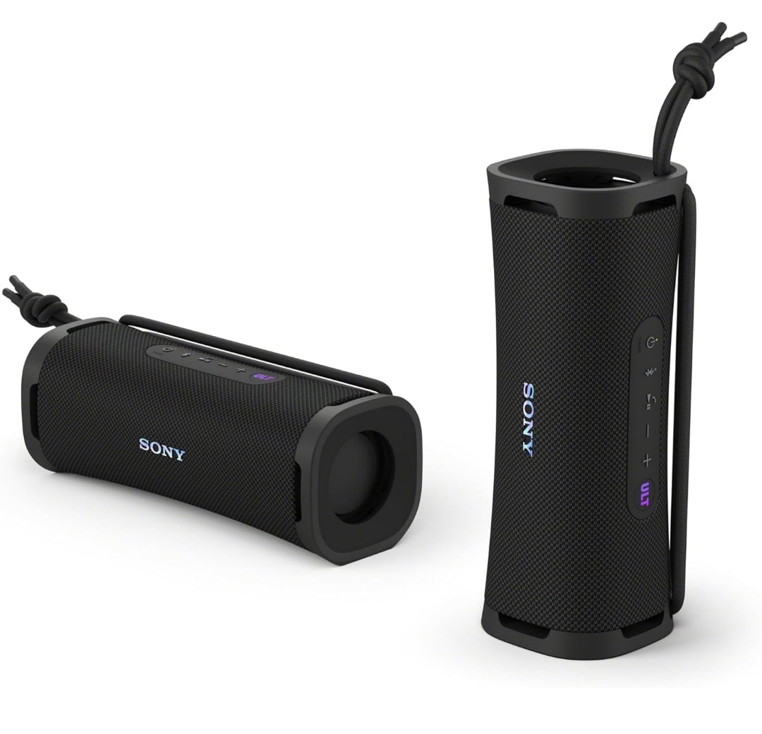 Sony ULT Field 1 Waterdigte Draagbare Bluetooth-luidspreker, Verbeterde Bas, 12 uur battery, IP67 gegradeer stofdig skokbestand roesbestand, Afneembare band - Swart