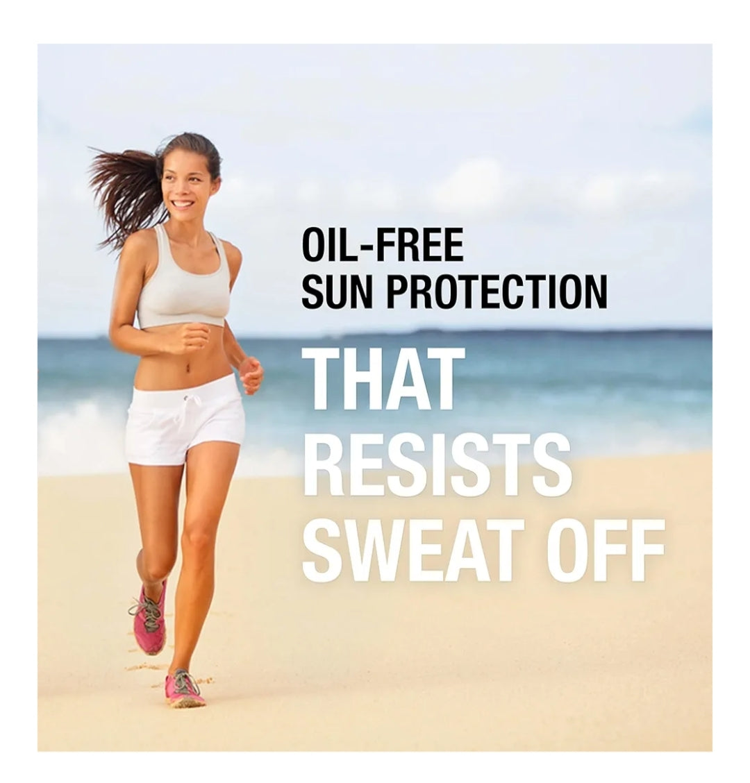 Neutrogena Sport Face Sunscreen SPF 70+ Olievry, 2.5 fl oz, Sweet- & Waterbestand, Breëspektrum UVA/UVB