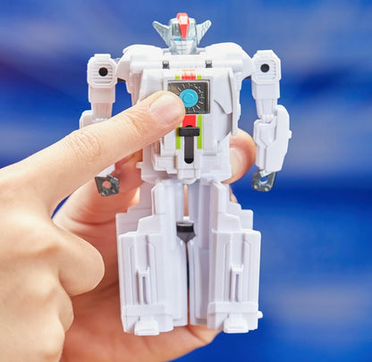 Transformers One Cog Changer Wheeljack 4-Inch Robot Action Figure, Interactive Toys for Boys and Girls Ages 6 and Up