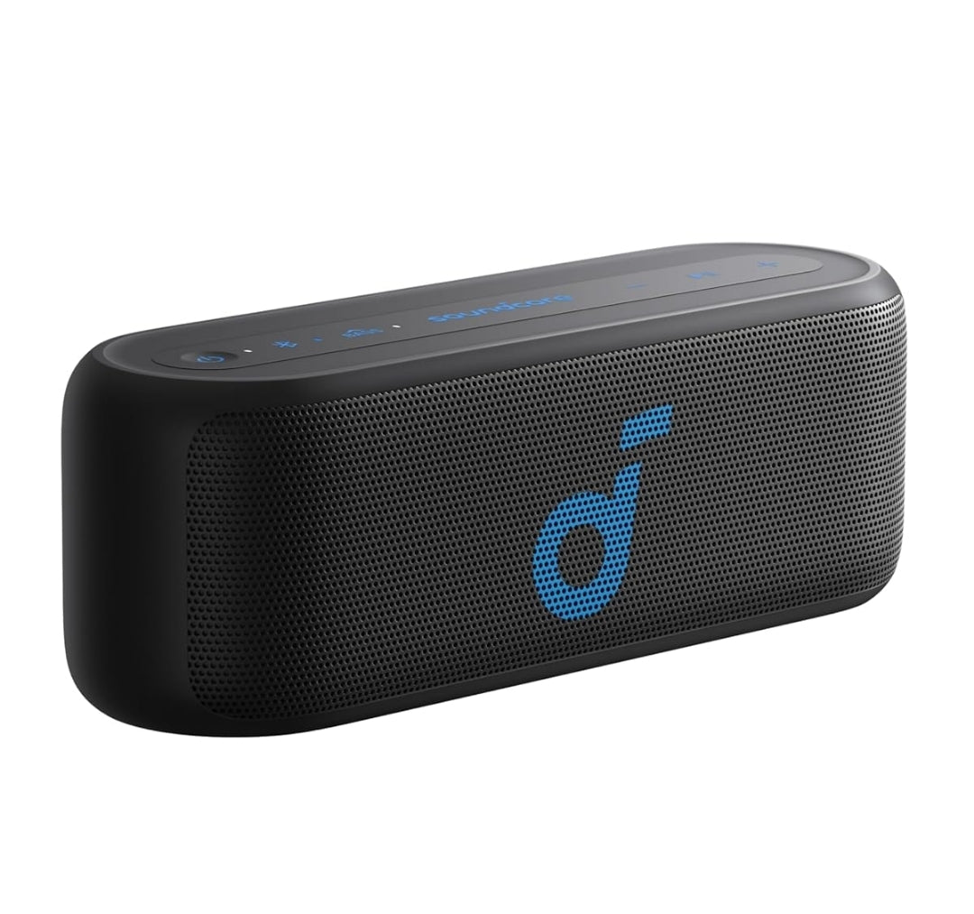 Soundcore Select 2S Bluetooth Speaker by Anker, Portable with 20W Stereo Sound, BassUp, 16H Playtime, Wireless Stereo Pairing, IPX7 Waterproof, Speaker for Home, Shower, Hiking, Outdoor Adventures