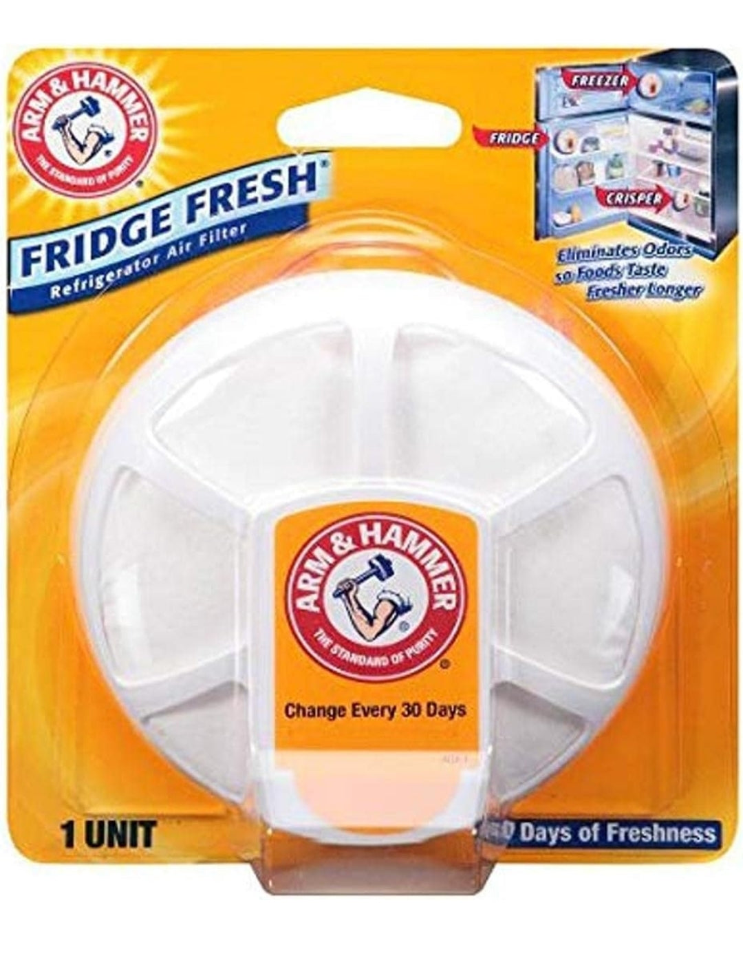 Arm & Hammer Fridge Fresh Refrigerator Air Filter (Pack of 4)