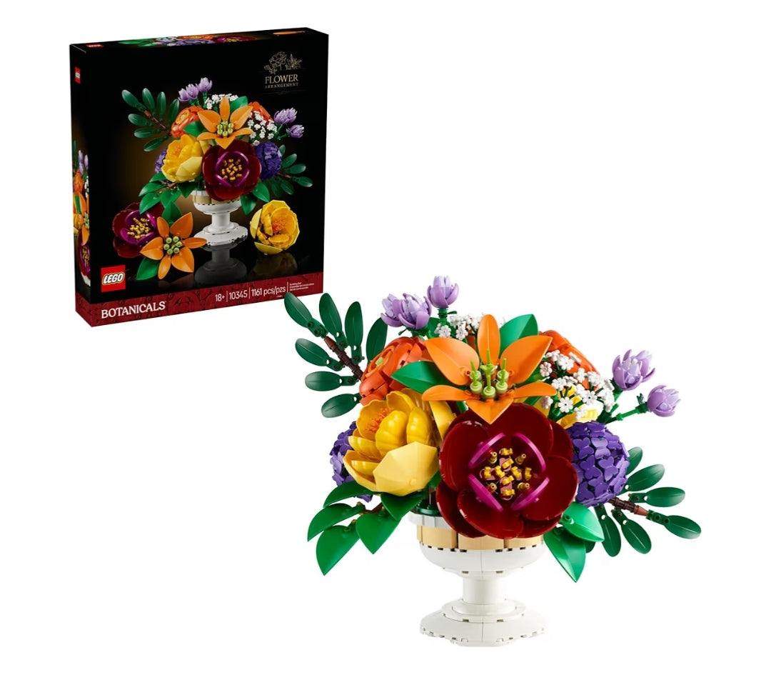 LEGO Botanicals Blommerangskikking Kunsmatige Blomme Bou-stel - Dekor vir Tafeluitstalling