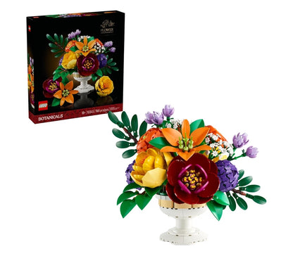 LEGO Botanicals Blommerangskikking Kunsmatige Blomme Bou-stel - Dekor vir Tafeluitstalling