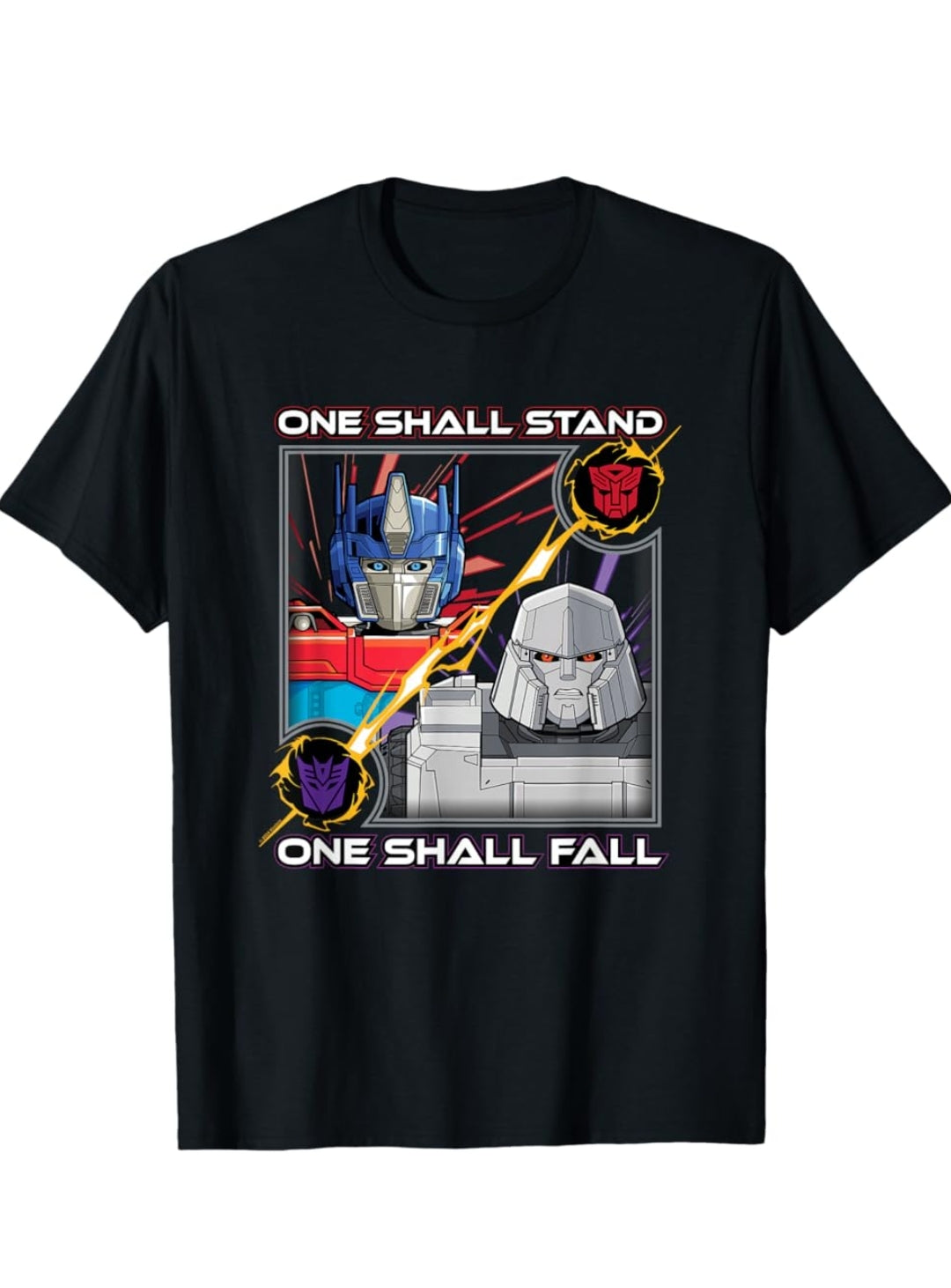 Transformers One One Shall Stand One Shall Fall Poster T-Shirt