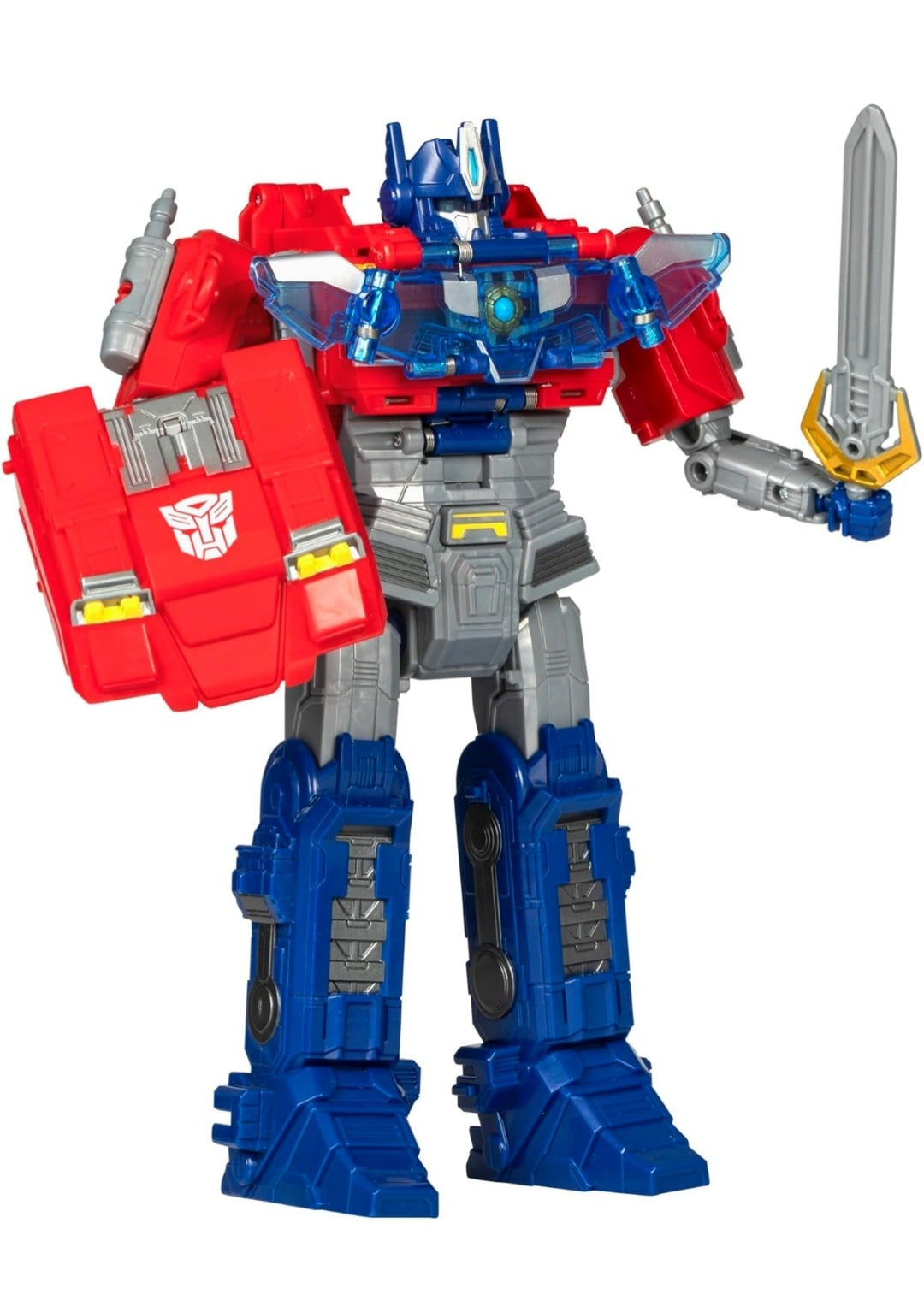 Transformers One Movie Power Flip Optimus Prime (Orion Pax) Converting Action Figure, 4 Modes, 10-inch Interactive Electronic Toy, Lights & Sounds, 6+