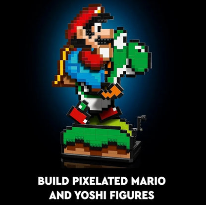 LEGO Super Mario World: Mario & Yoshi Boustelstel DIY Handwerk vir Aanhangers van Nintendo Speletjies