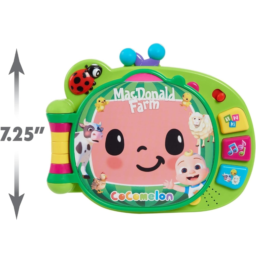 CoComelon Learning Book Interactive Toy for Toddlers, 3 Learning Modes, Music, 50 Learning Phrases, Officially Licensed Kids Toys for Ages 18 Month