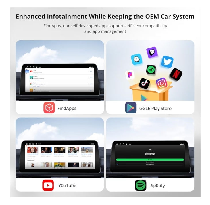 12.3" Android-motorstereo versoenbaar met BMW X1-reeks F48 2016-2017 NBT-stelsel, draadlose CarPlay en Android Auto, 4 * 49W-versterker, DSP · 32B EQ