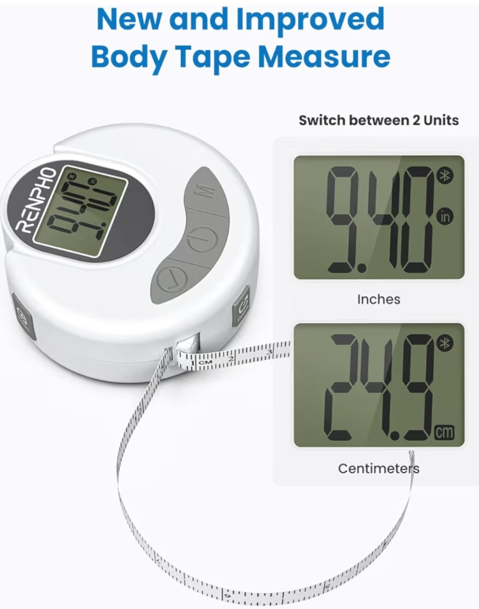 Food Scale with Nutritional Calculator, RENPHO Body Measuring Tape