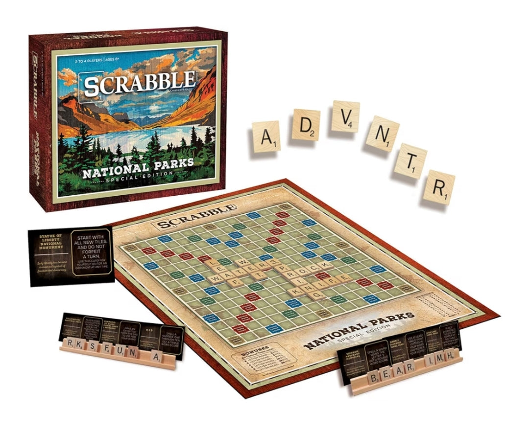 USAOPOLY Scrabble: National Parks | Ages 8+, 2-4 Players - 1 Set