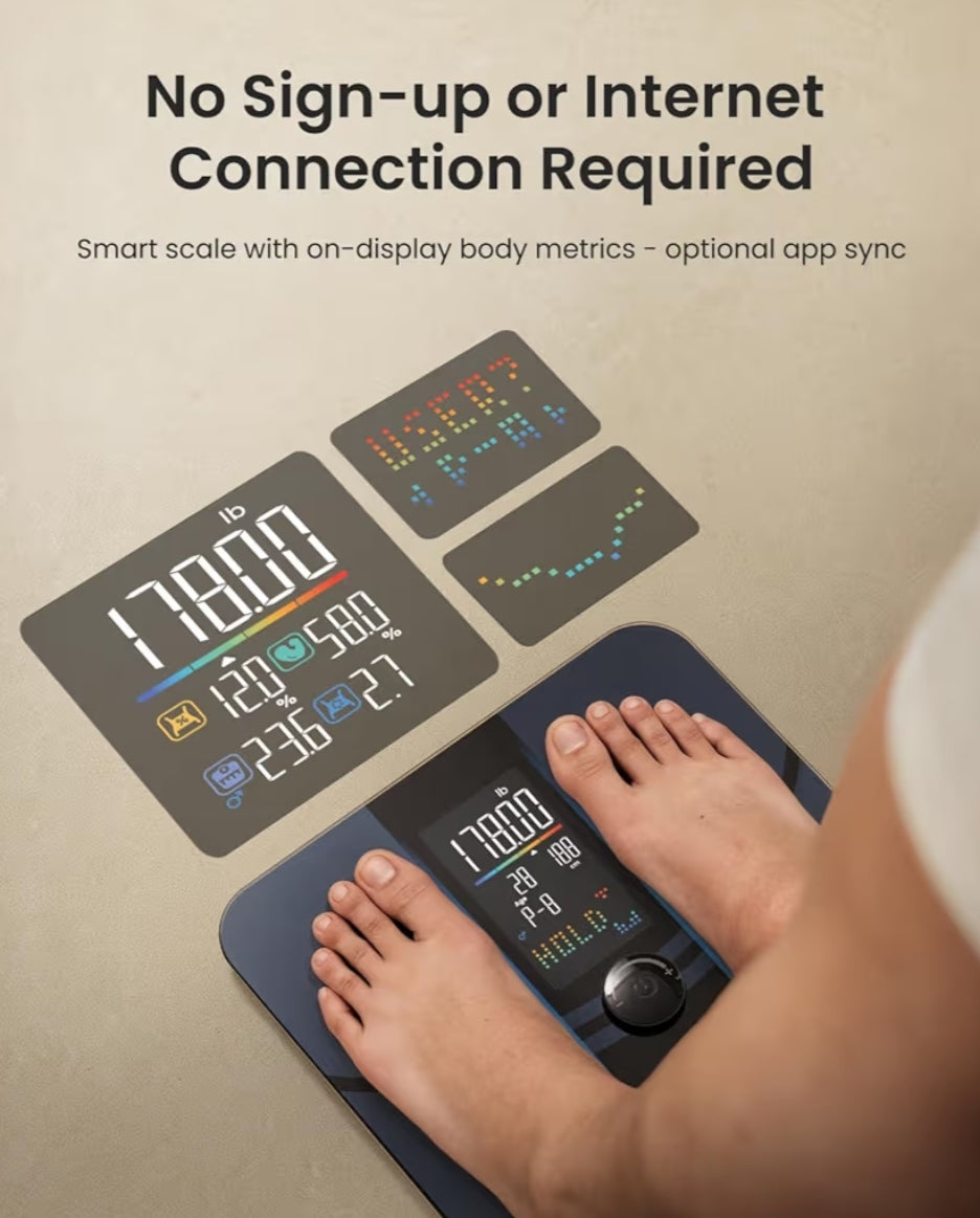 Smart Scale for Body Weight for BMI and Body Smart Tape Measure for Weight Loss
